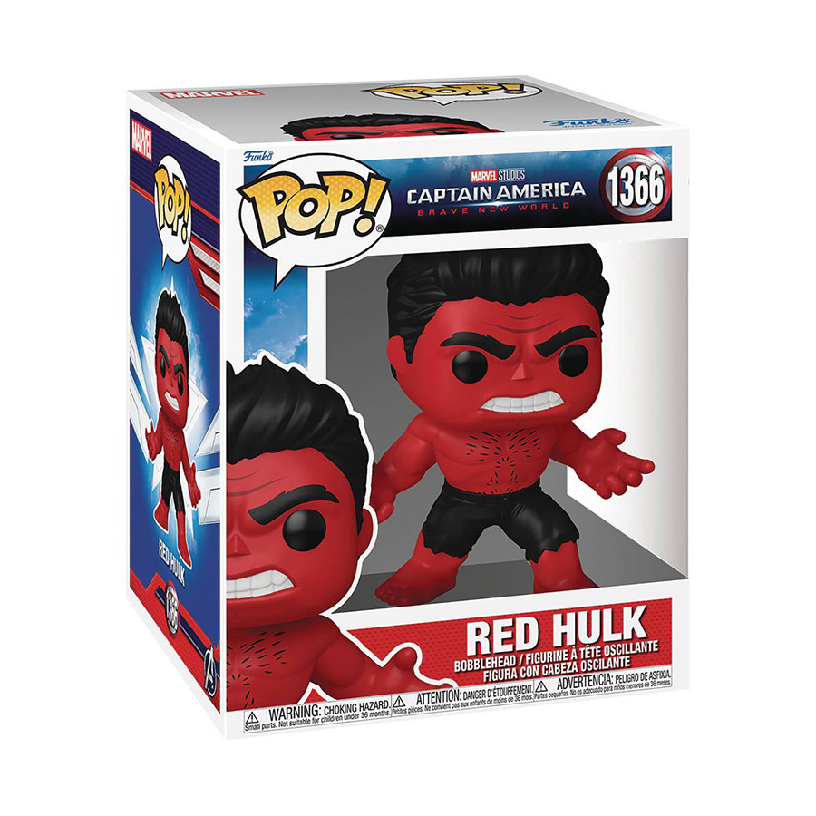 POP Super Captain America Brave New World Red Hulk Vinyl Bobble Head