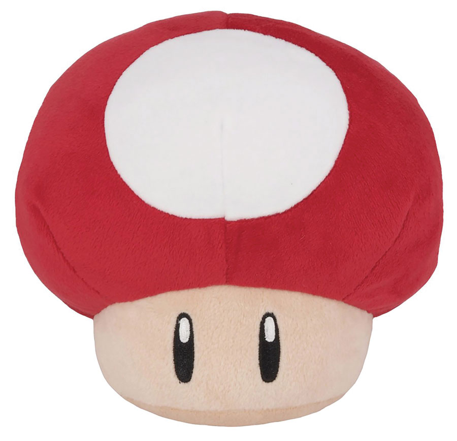 Super Mario Bros Plush - Super Mushroom (6-Inch)