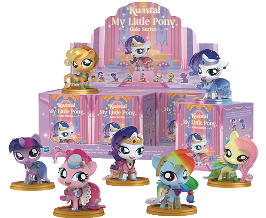 Kwistal Fwenz My Little Pony Gala Figure Blind Mystery Box 6-Piece Display