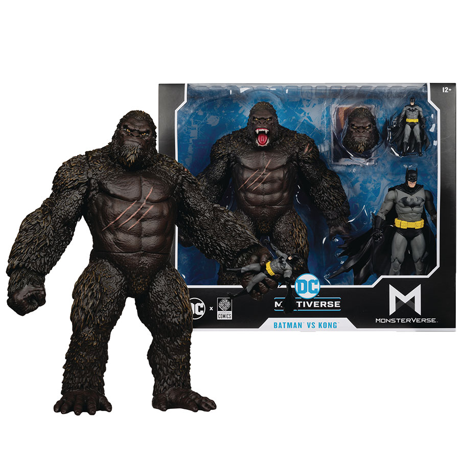 DC Justice League MonsterVerse Batman vs Kong 2-Pack Action Figure