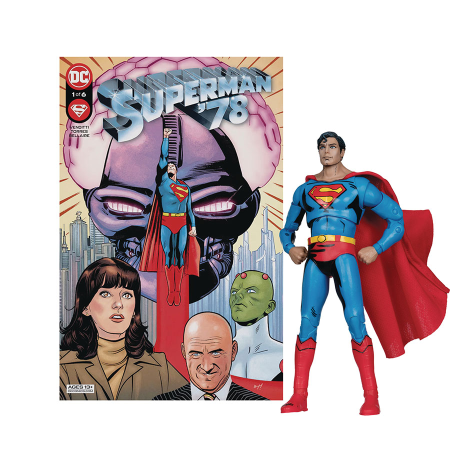 DC Direct 7-Inch Action Figure Wave 7 With Comic - Superman 78 Superman Action Figure