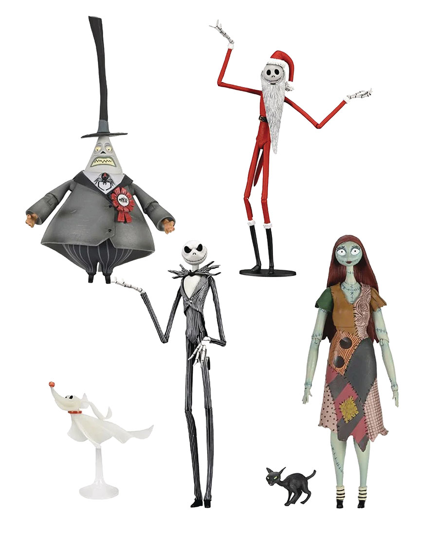 Nightmare Before Christmas 30th Annivery Ultimate 7-Inch Action Figure 10-Piece Assortment Case