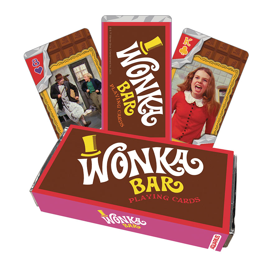 Willy Wonka Chocolate Bar Premium Playing Cards