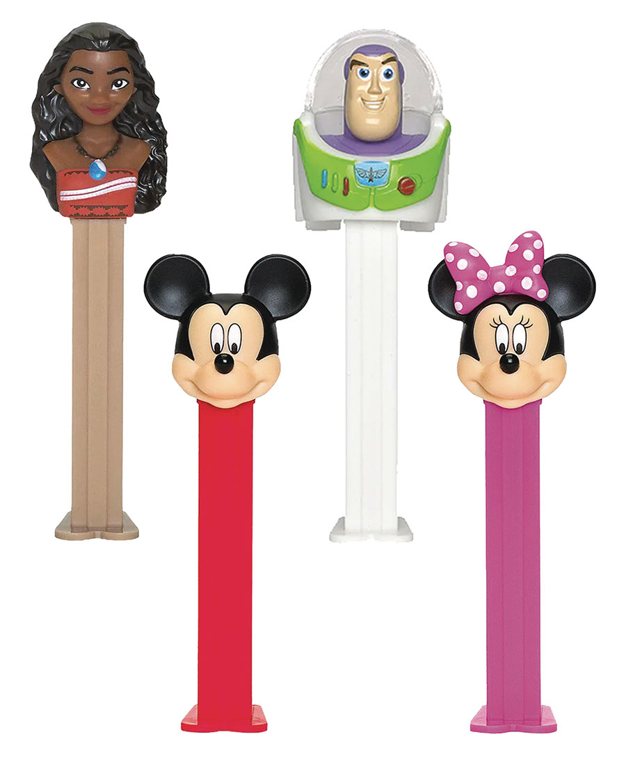 PEZ Best Of Disney Pixar Dispenser 6-Piece Blister Assortment Case