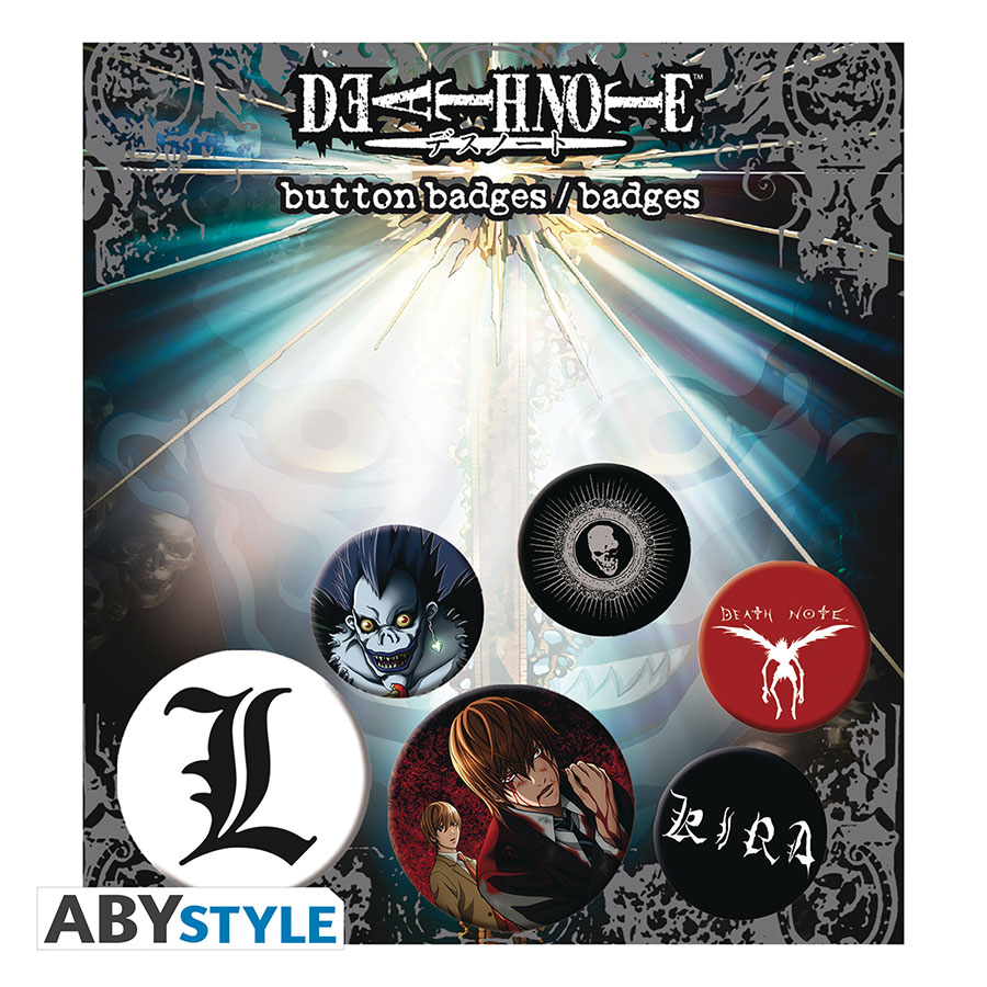 Death Note 6-Piece Badge Pack
