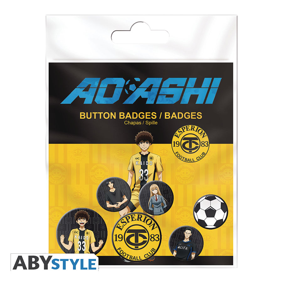 Ao Ashi Characters 6-Piece Badge Pack