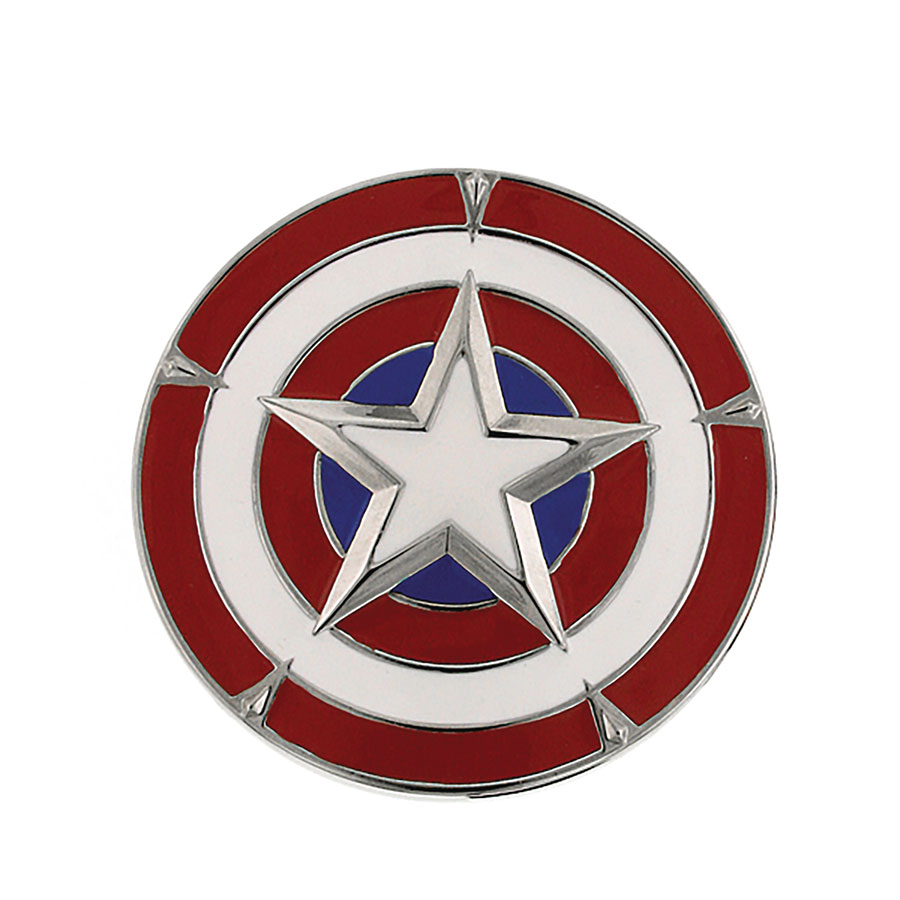 Marvel 3x3 Belt Buckle - Captain America Shield