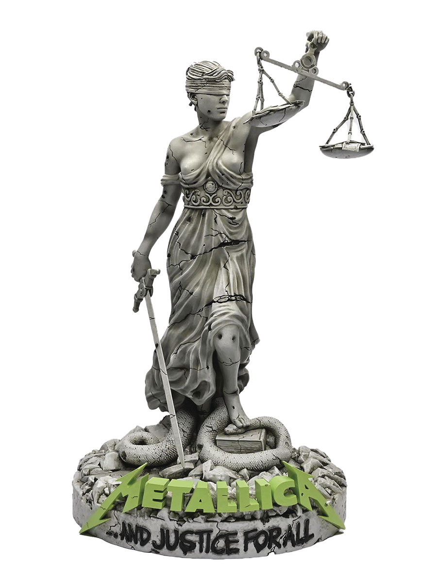 Metallica Lady Justice On Tour Knucklebonz Statue