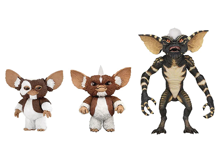 Gremlins 40th Anniversary Evolution Of A Gremlin 7-Inch 3-Piece Action Figure Box Set
