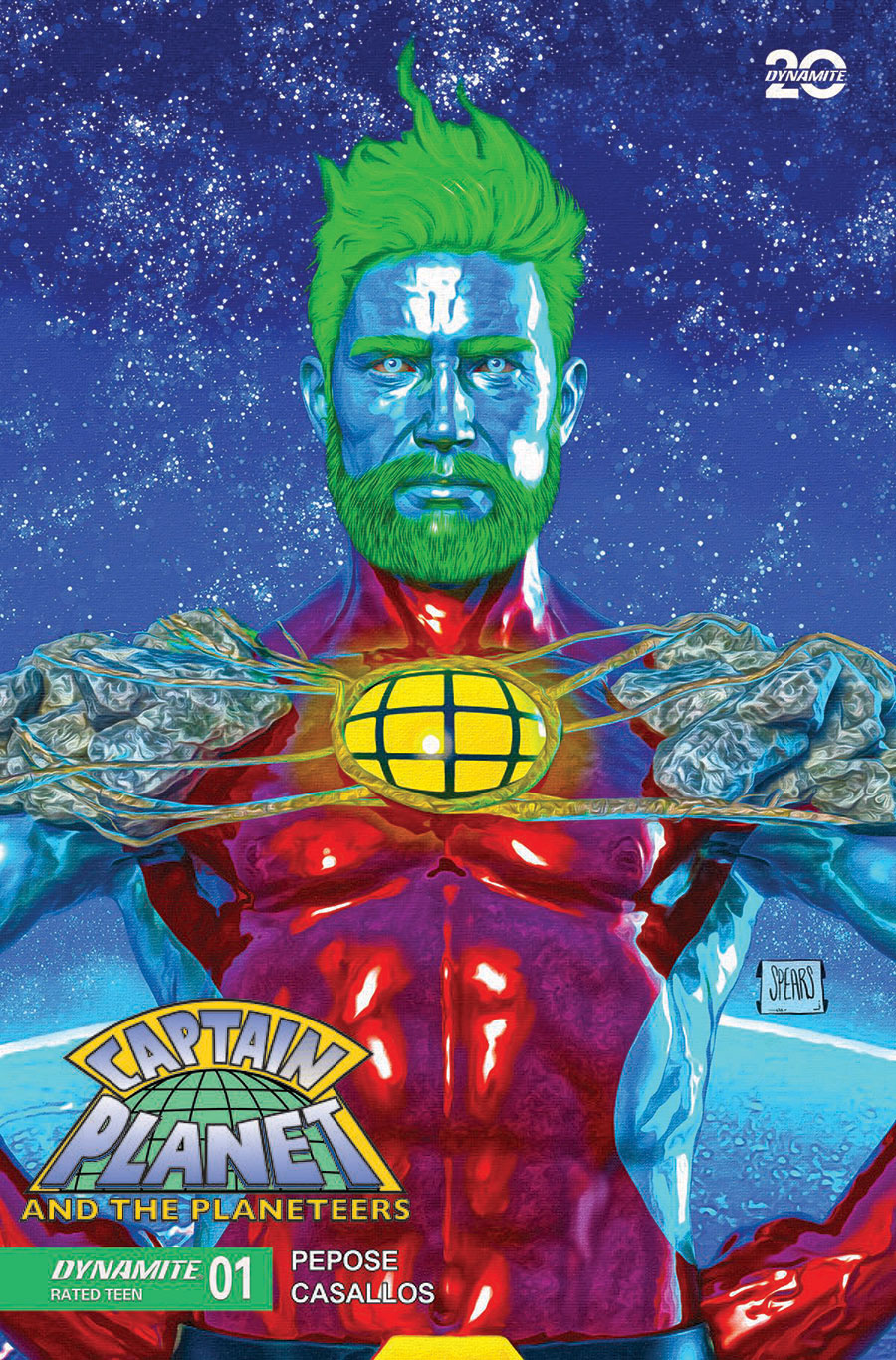 Captain Planet And The Planeteers Vol 2 #1 Cover K Incentive Mark Spears Foil Cover