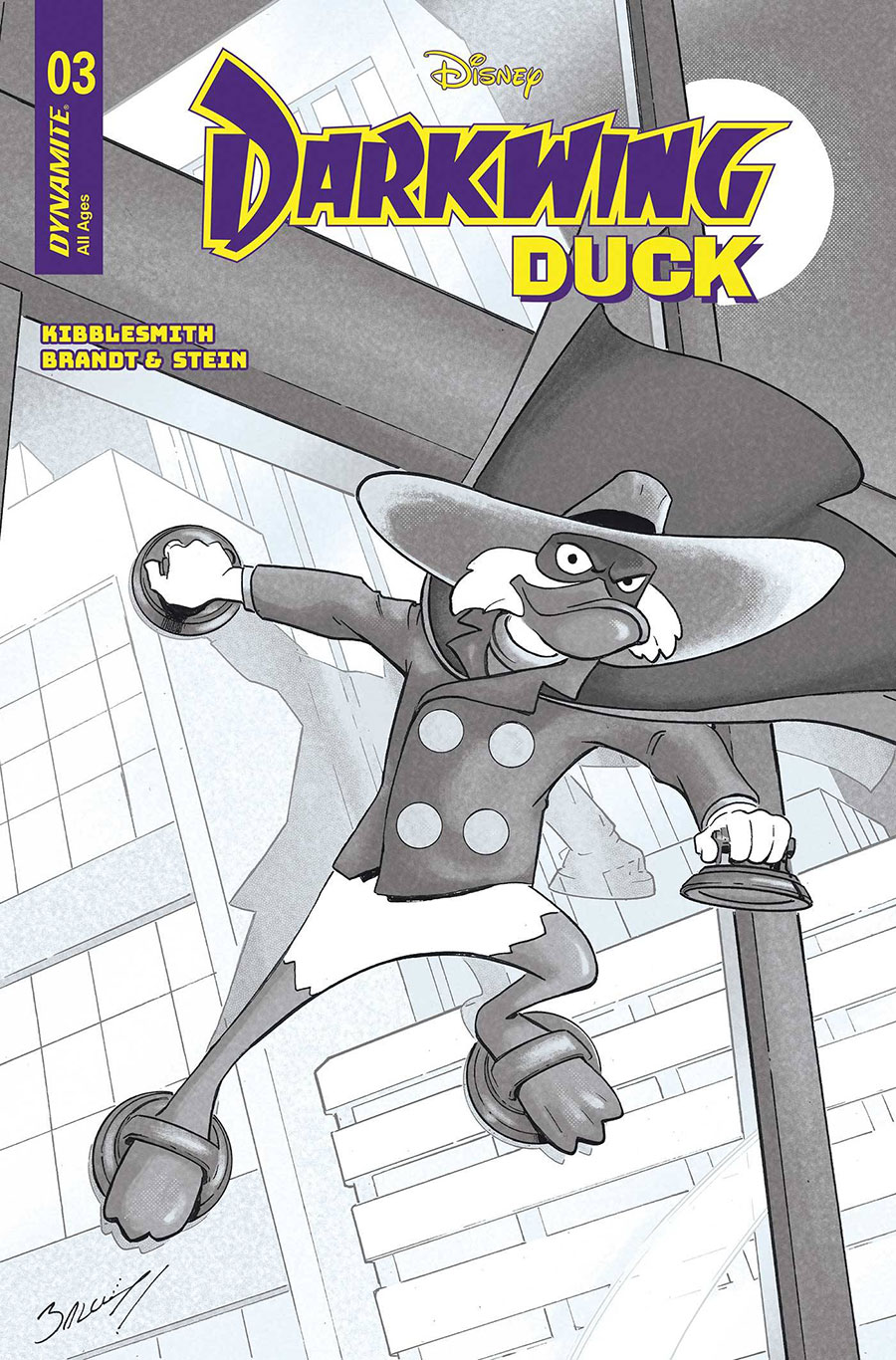 Darkwing Duck Vol 4 #3 Cover I Incentive Mark Bagley Line Art Cover