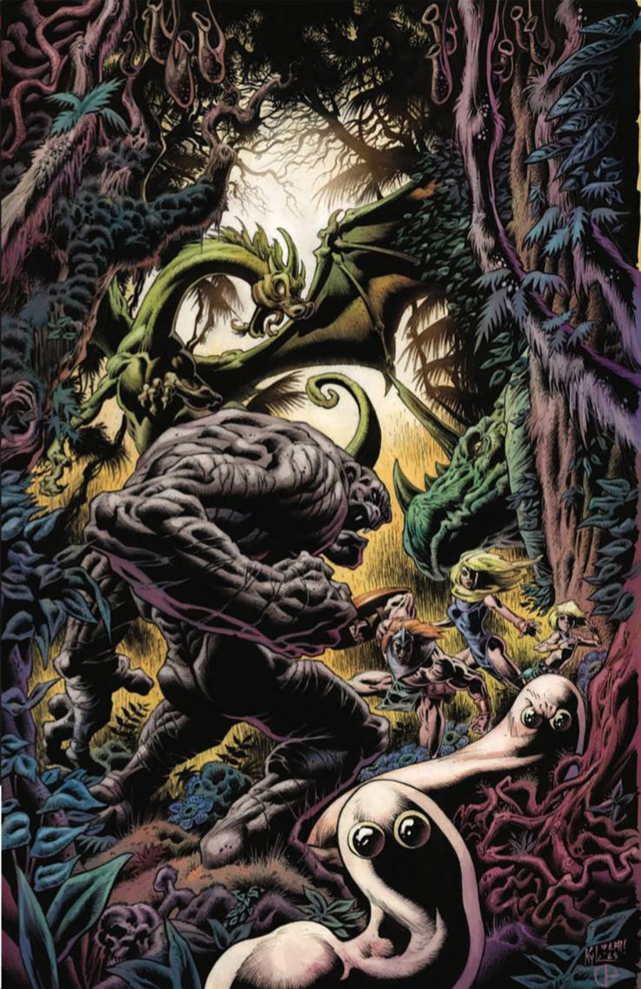 Herculoids #3 Cover O Incentive Kyle Hotz Virgin Cover