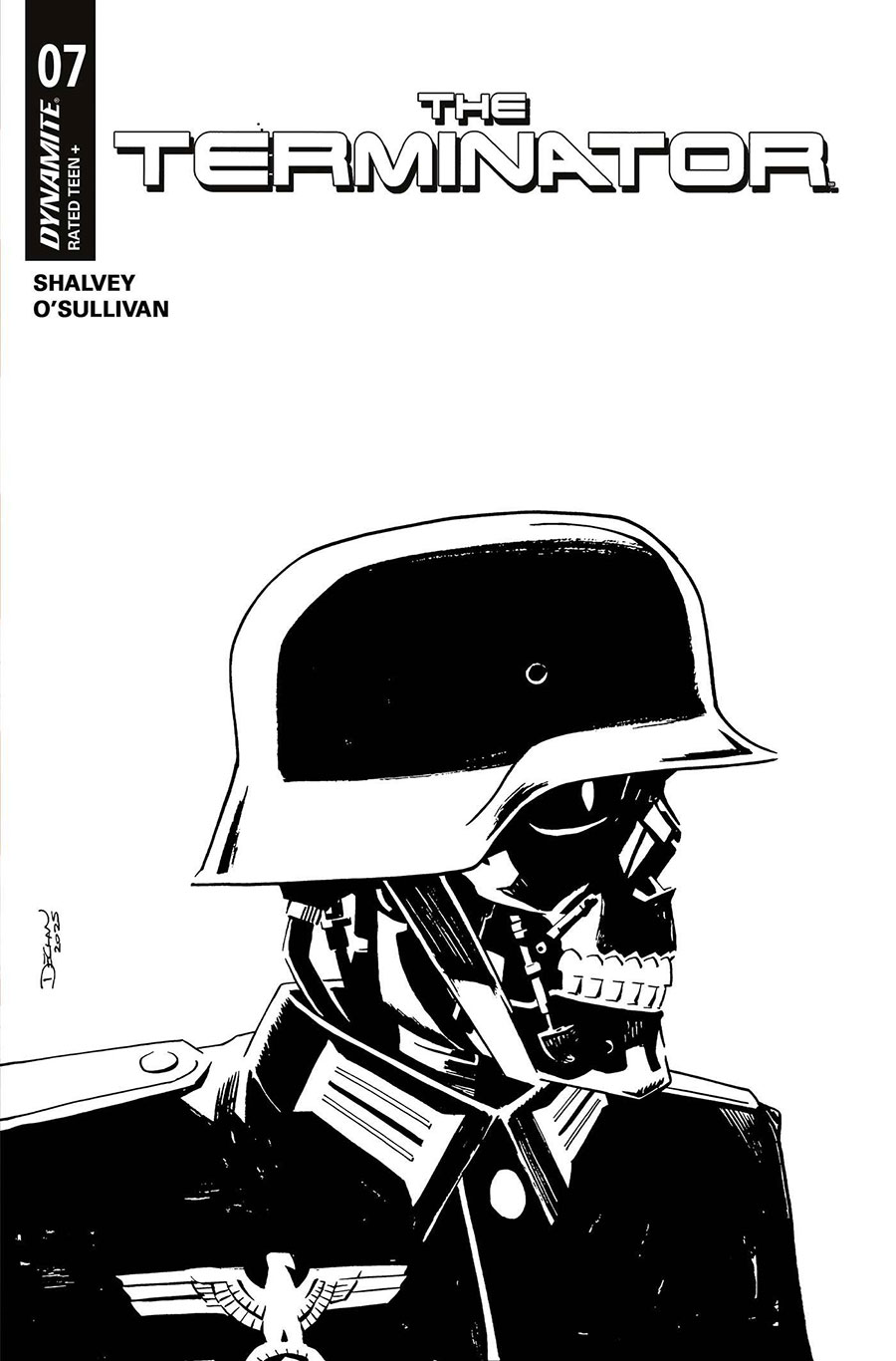 Terminator Vol 4 #7 Cover F Incentive Declan Shalvey Line Art Cover