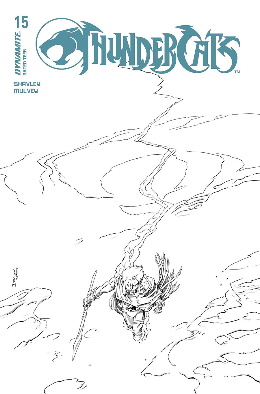 Thundercats Vol 3 #15 Cover O Incentive Declan Shalvey Line Art Cover