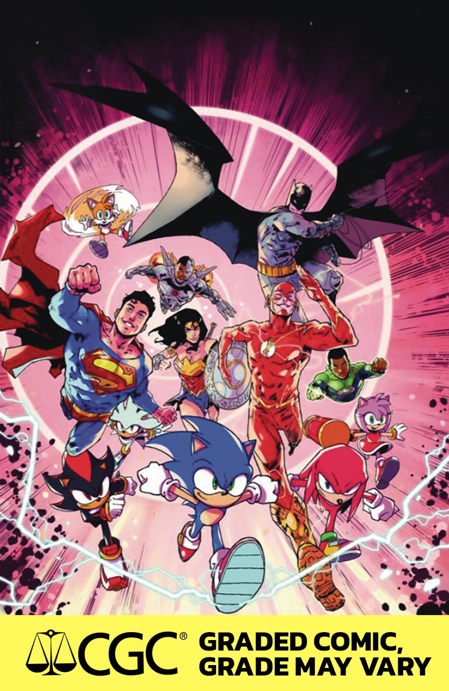 DC x Sonic The Hedgehog #1 Cover G DF CGC Graded 9.6 Or Higher