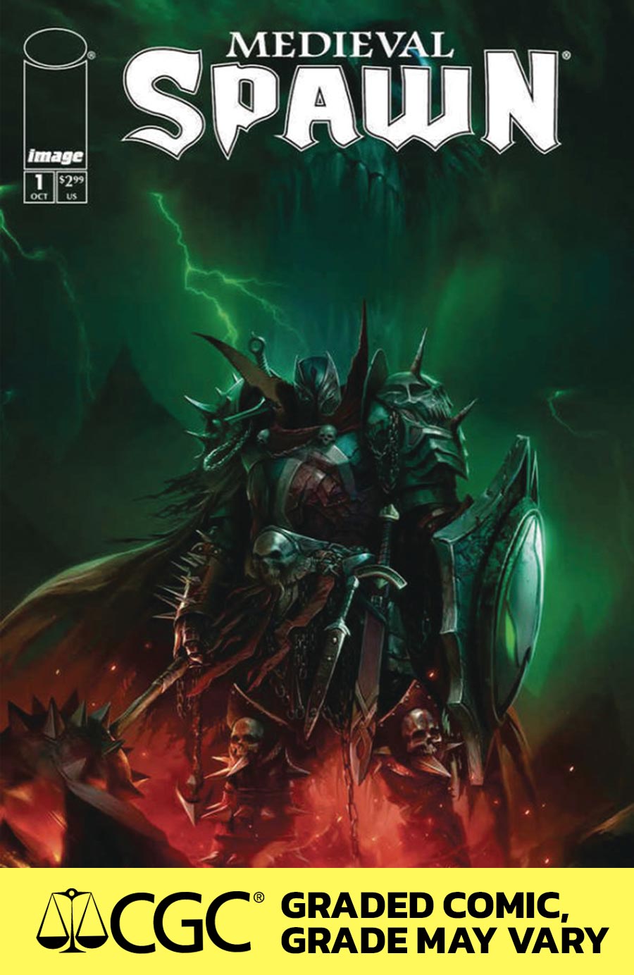 Medieval Spawn #1 Cover E DF CGC Graded 9.6 Or Higher