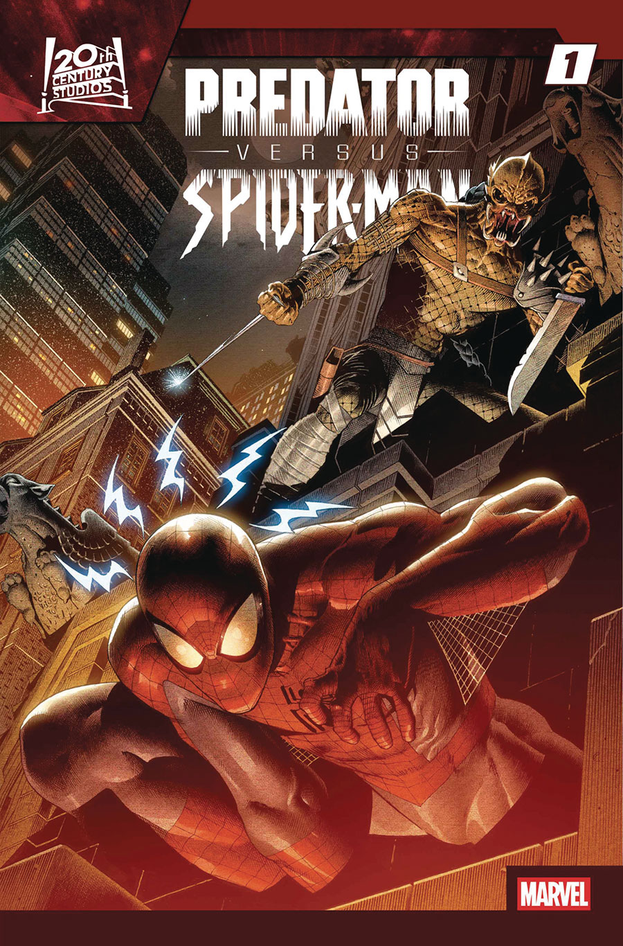 Predator vs Spider-Man #1 Cover J DF Signed By Benjamin Percy