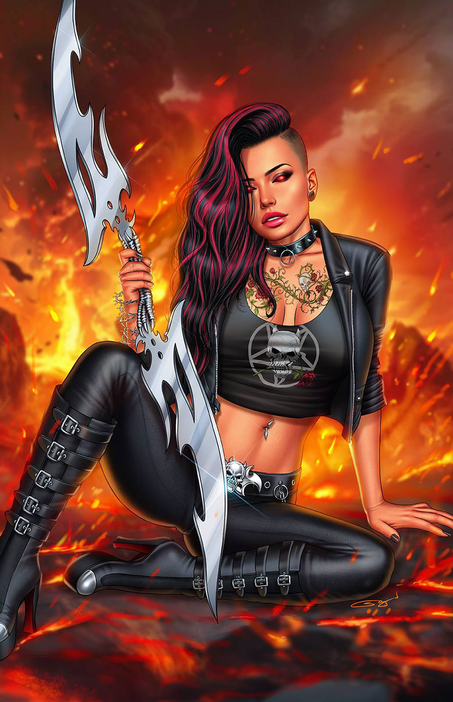 Grimm Fairy Tales Presents Grimm Tales Of Terror Vol 5 #4 Dybbuk Box Cover F Sanju Nivangune Hellchild Regular Retailer Variant Cover