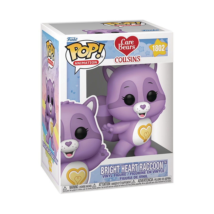 POP Animation Care Bear Cousins Bright Heart Raccoon Vinyl Figure