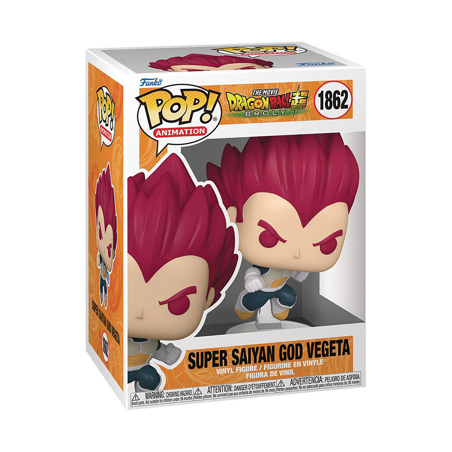 POP Animation Dragon Ball Super Broly Super Saiyan God Vegeta Vinyl Figure