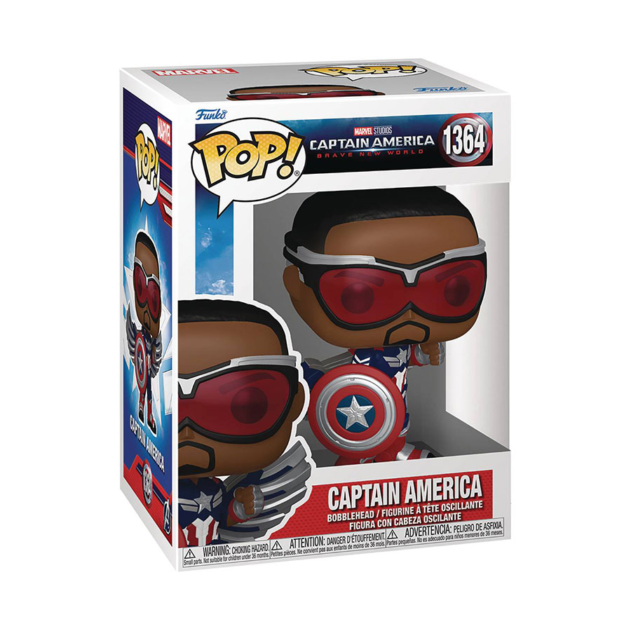 POP Marvel Captain America Brave New World Sam Wilson Vinyl Bobble Head