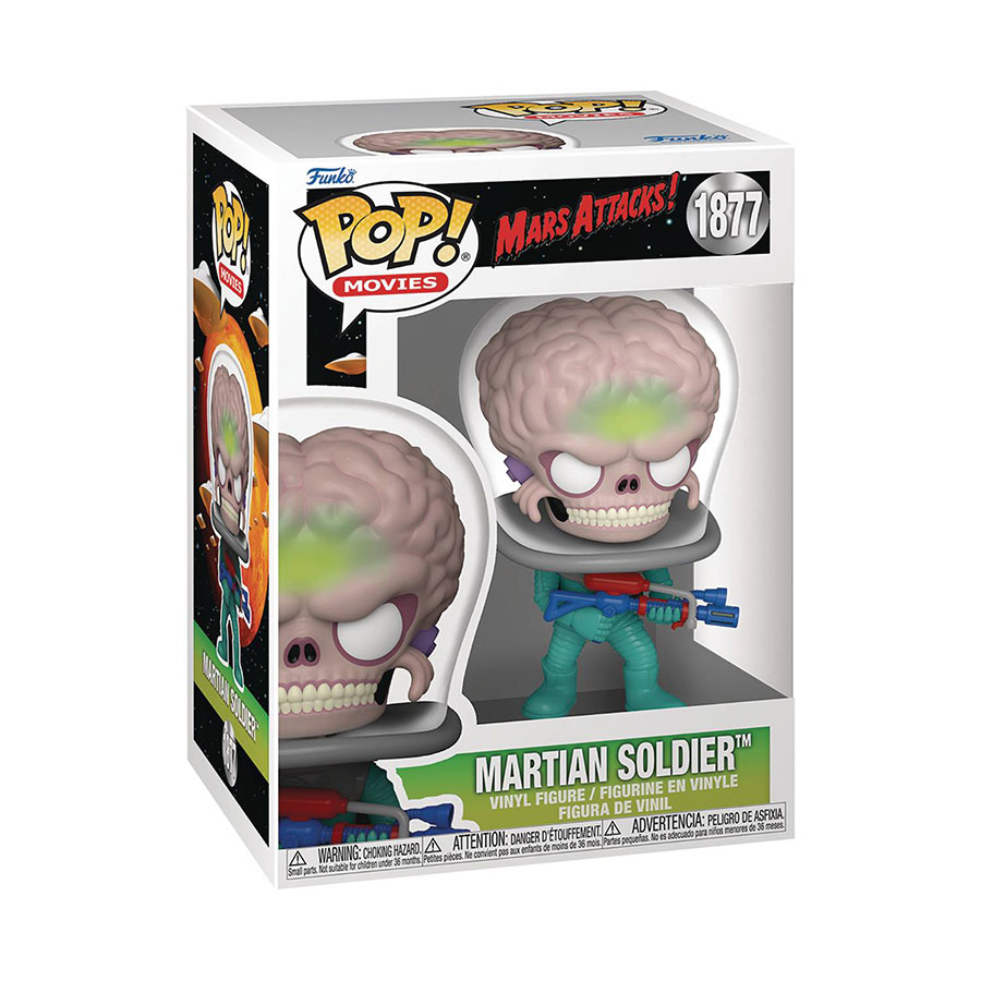 POP Movies Mars Attacks Alien Soldier Vinyl Figure