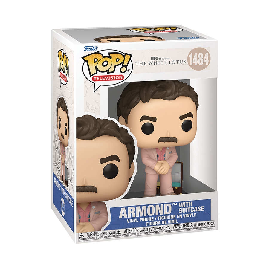 POP Television White Lotus Armond With Suitcase Vinyl Figure