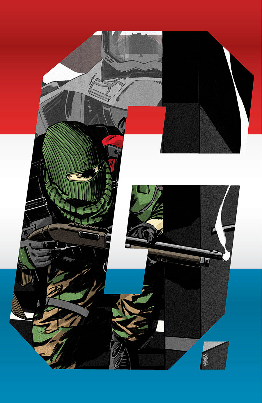 GI Joe A Real American Hero Silent Missions Beach Head #1 (One Shot) Cover D Incentive Jorge Fornes Foil Letter Cover