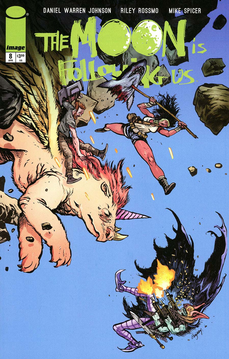 The Moon Is Following Us #8 Cover B Variant Daniel Warren Johnson & Mike Spicer Cover