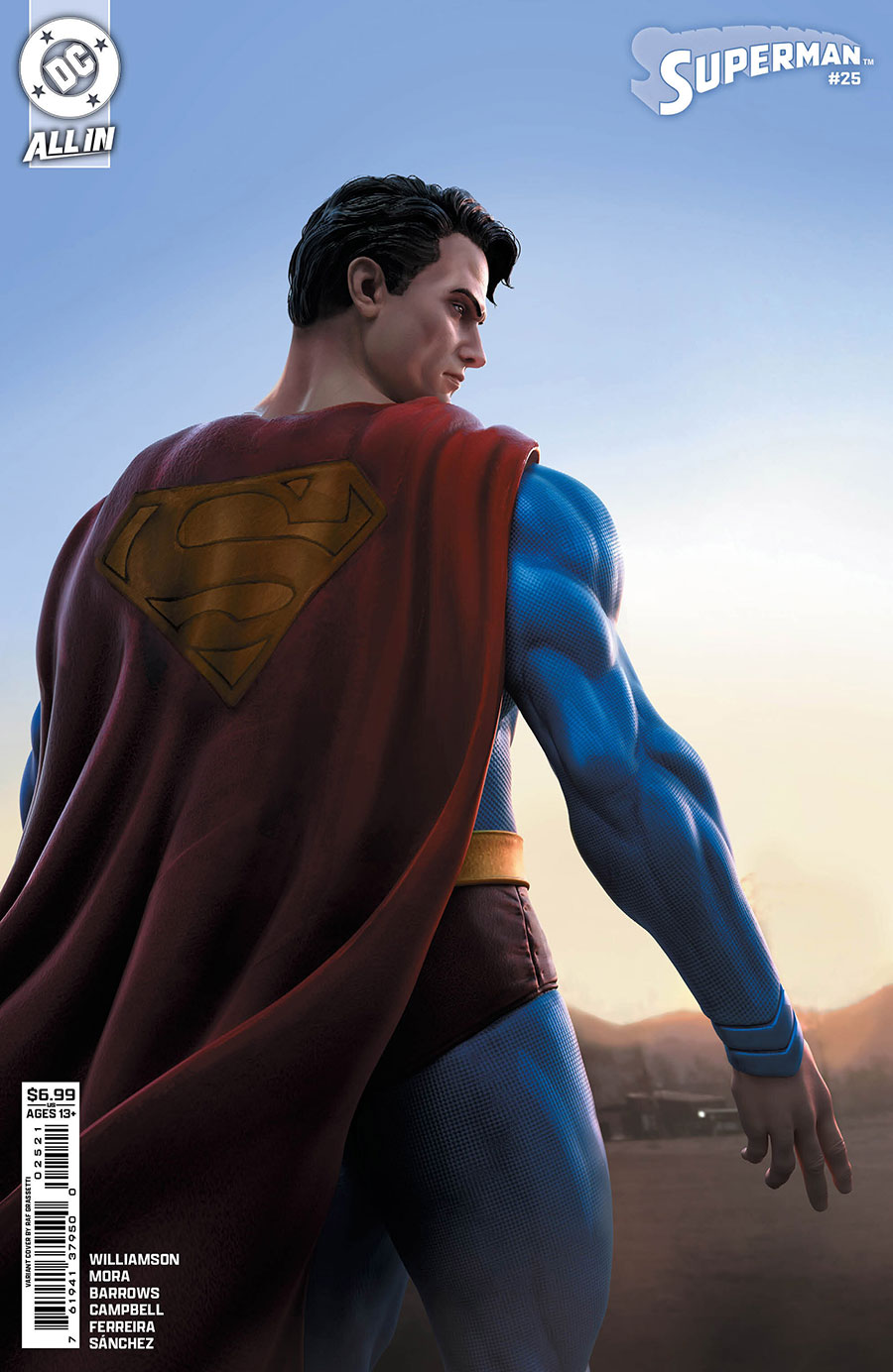 Superman Vol 7 #25 Cover B Variant Rafael Grassetti Card Stock Cover (DC All In)