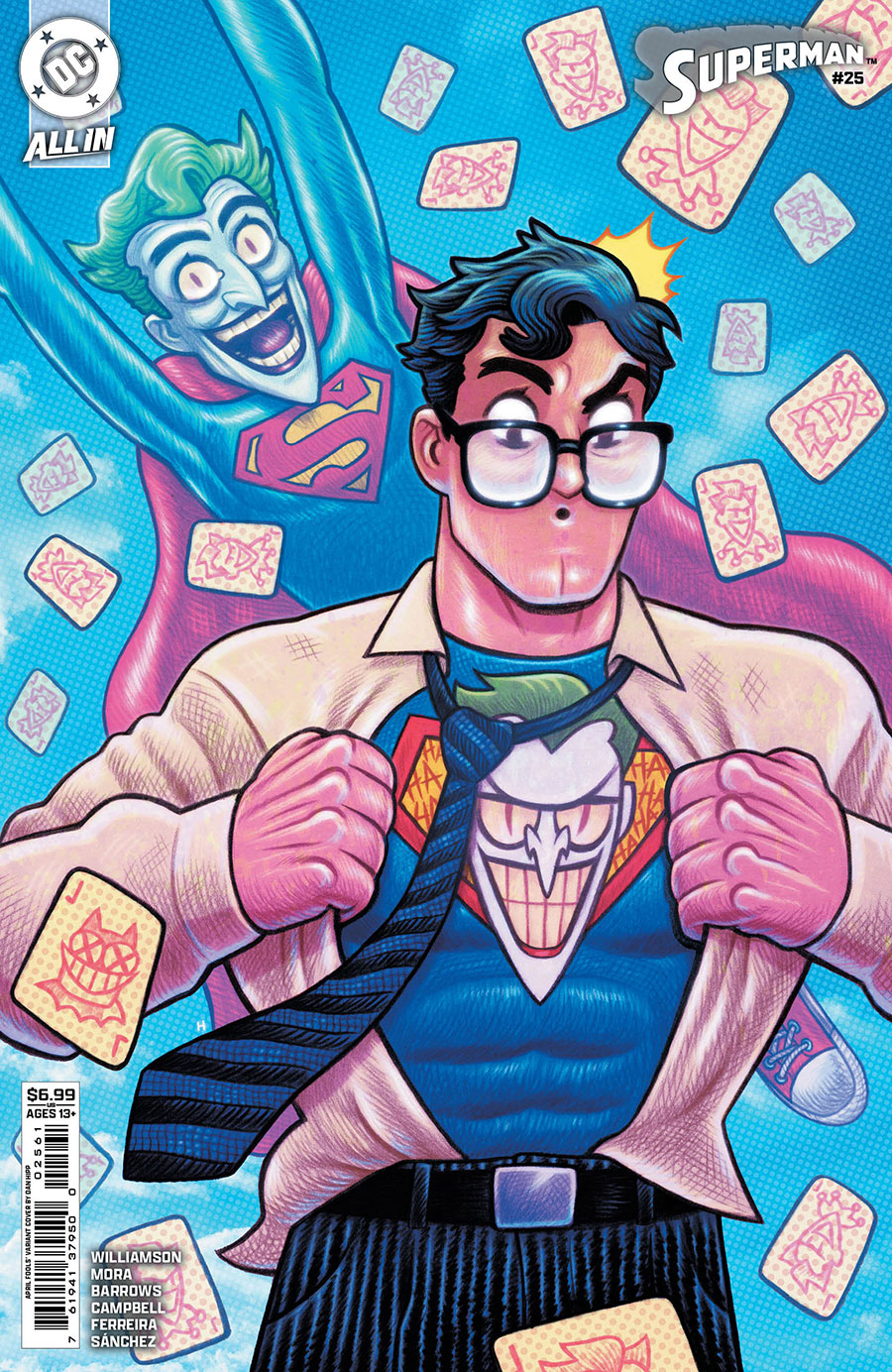 Superman Vol 7 #25 Cover F Variant Dan Hipp April Fools Card Stock Cover (DC All In)