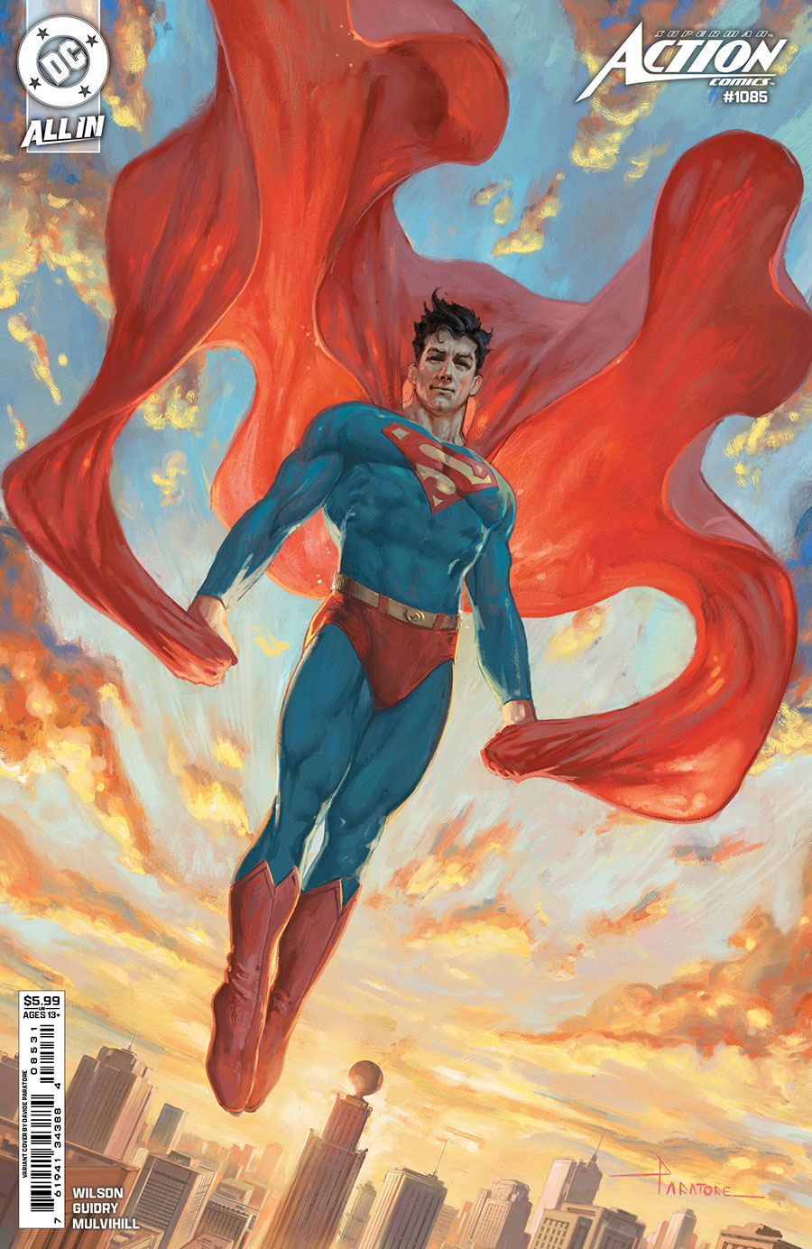 Action Comics Vol 2 #1085 Cover B Variant Davide Paratore Card Stock Cover (DC All In)