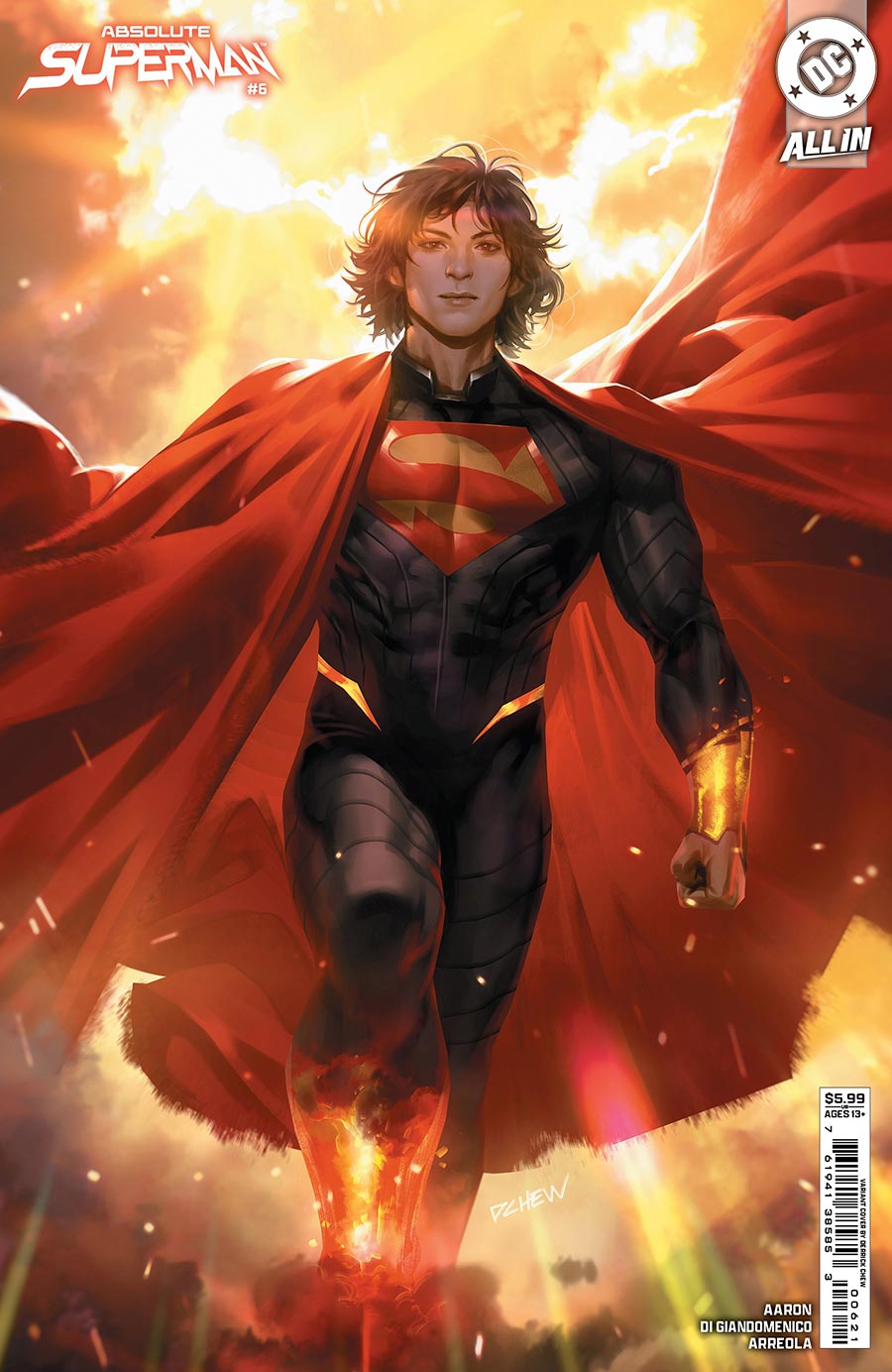 Absolute Superman #6 Cover B Variant Derrick Chew Card Stock Cover (DC All In)
