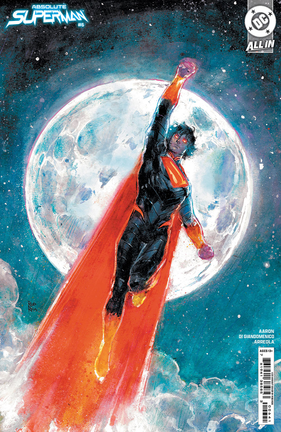 Absolute Superman #6 Cover D Incentive Rod Reis Card Stock Variant Cover (DC All In)