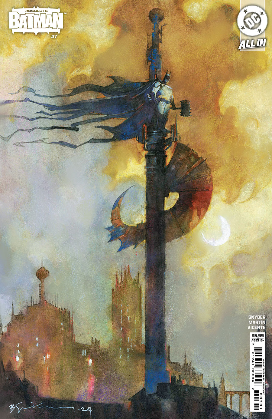 Absolute Batman #7 Cover C Variant Bill Sienkiewicz Card Stock Cover (DC All In)