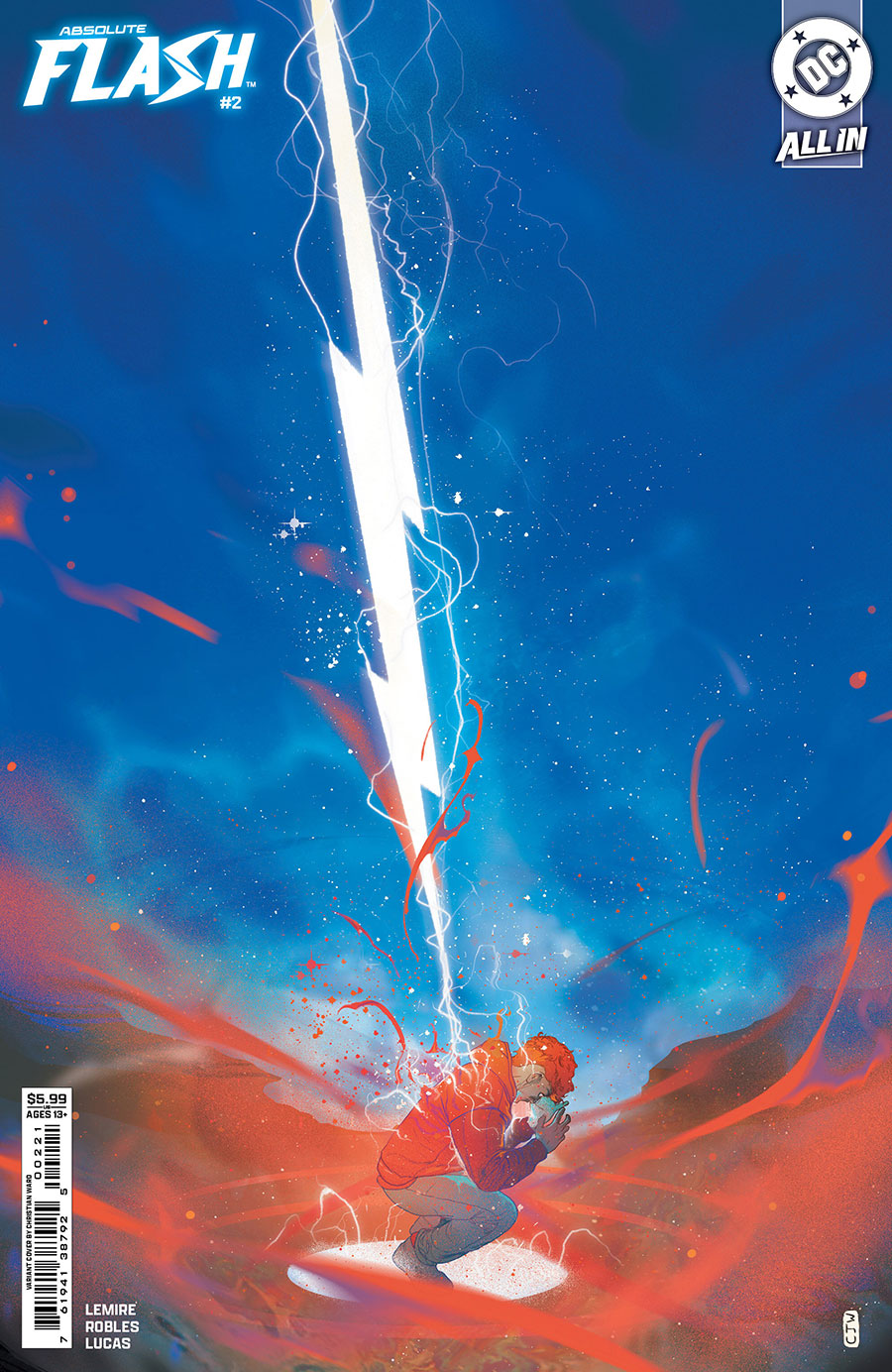 Absolute Flash #2 Cover C Variant Christian Ward Card Stock Cover (DC All In)