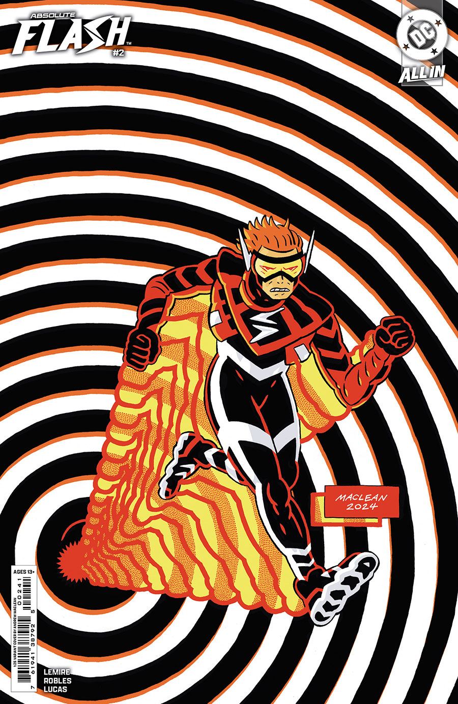 Absolute Flash #2 Cover F Incentive Andrew MacLean Card Stock Variant Cover (DC All In)