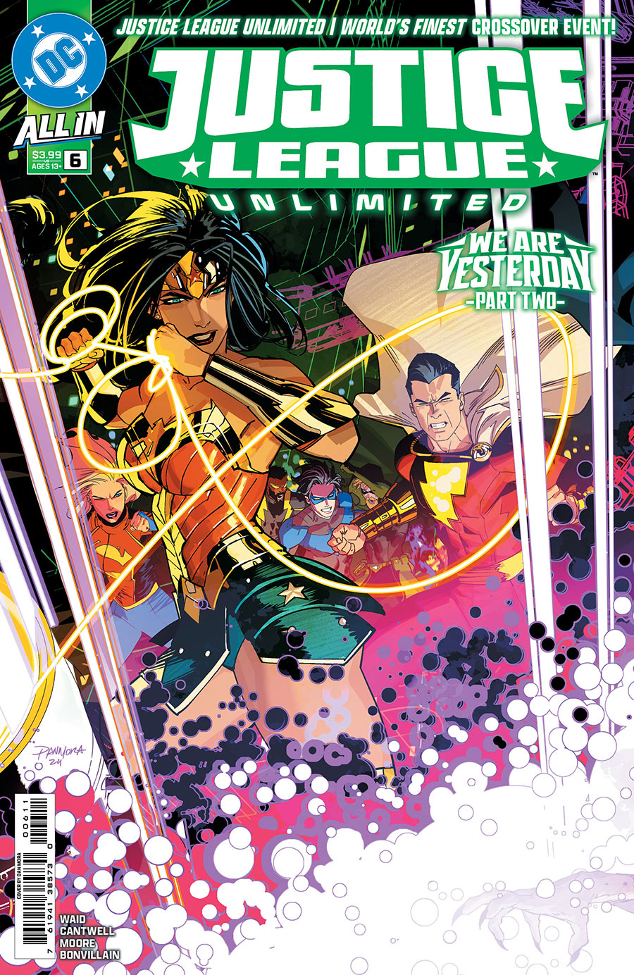Justice League Unlimited #6 Cover A Regular Dan Mora Connecting Cover (DC All In)(We Are Yesterday Part 2)