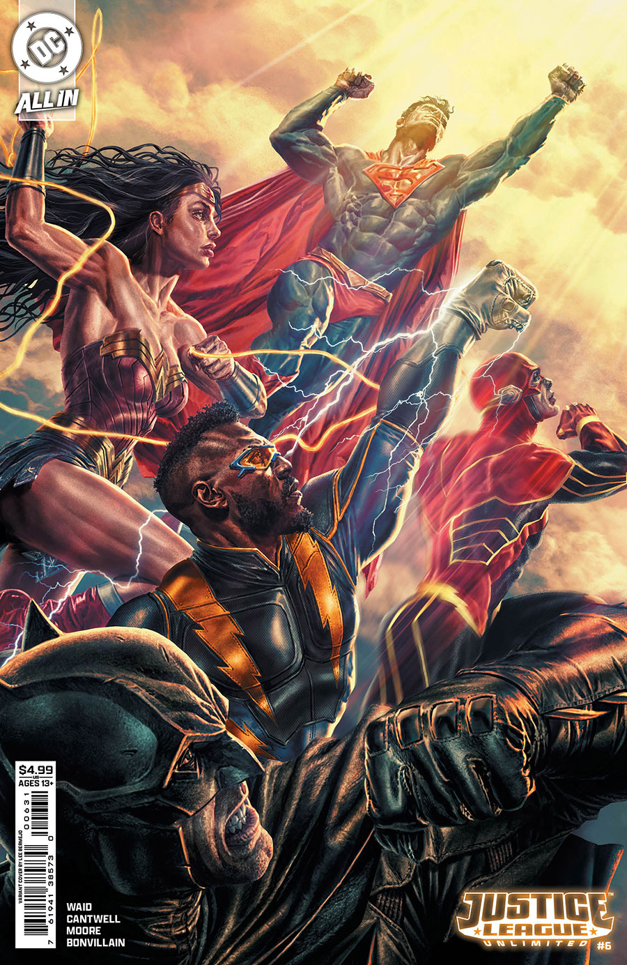 Justice League Unlimited #6 Cover B Variant Lee Bermejo Card Stock Cover (DC All In)(We Are Yesterday Part 2)