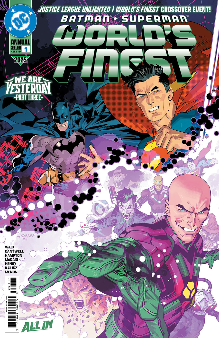 Batman Superman Worlds Finest 2025 Annual #1 (One Shot) Cover A Regular Dan Mora Connecting Cover (We Are Yesterday Part 3)(Limit 1 Per Customer)