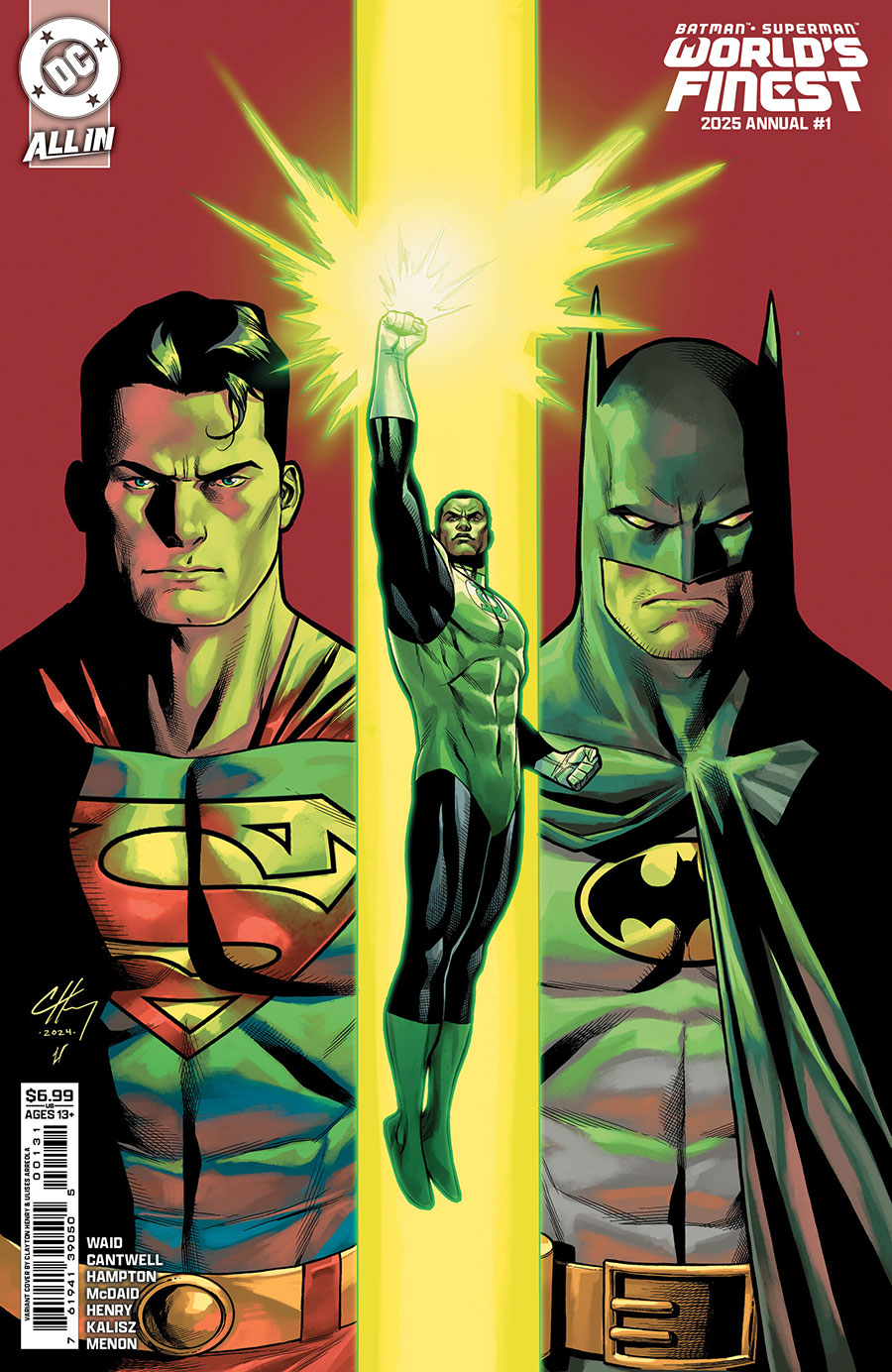 Batman Superman Worlds Finest 2025 Annual #1 (One Shot) Cover B Variant Clayton Henry Card Stock Cover (DC All In)(We Are Yesterday Part 3)