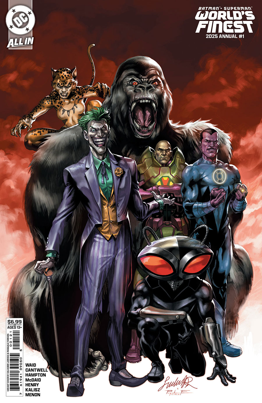 Batman Superman Worlds Finest 2025 Annual #1 (One Shot) Cover C Variant Salvador Larroca Card Stock Cover (DC All In)(We Are Yesterday Part 3)