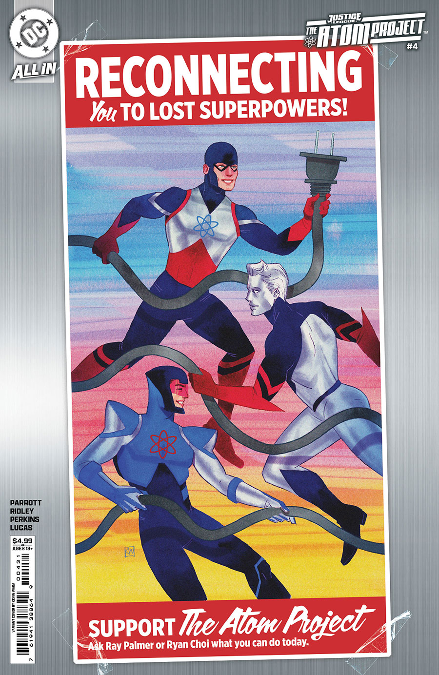 Justice League The Atom Project #4 Cover C Variant Kevin Wada Card Stock Cover (DC All In)