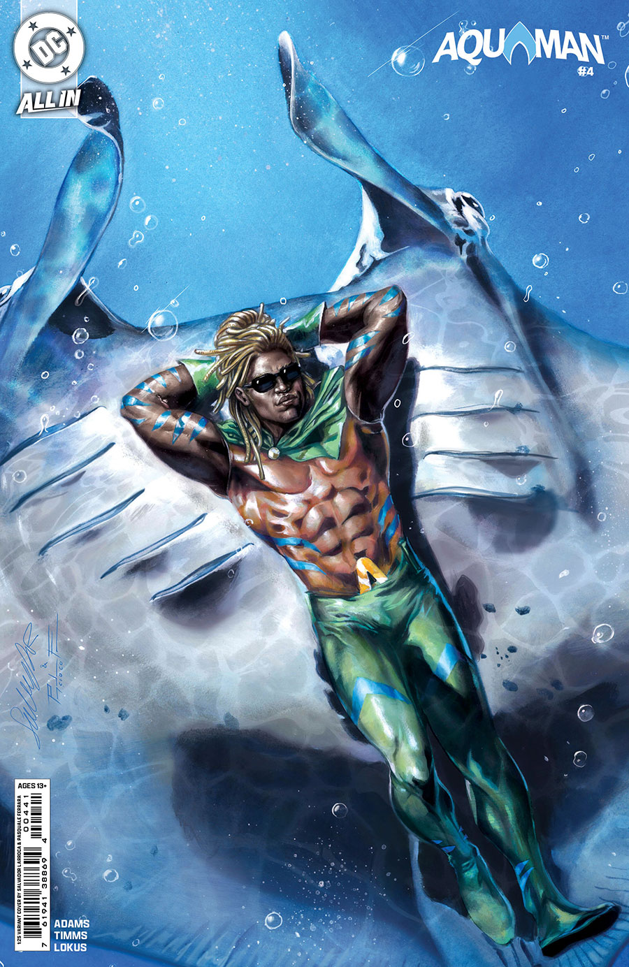 Aquaman Vol 7 #4 Cover E Incentive Salvador Larroca Card Stock Variant Cover (DC All In)