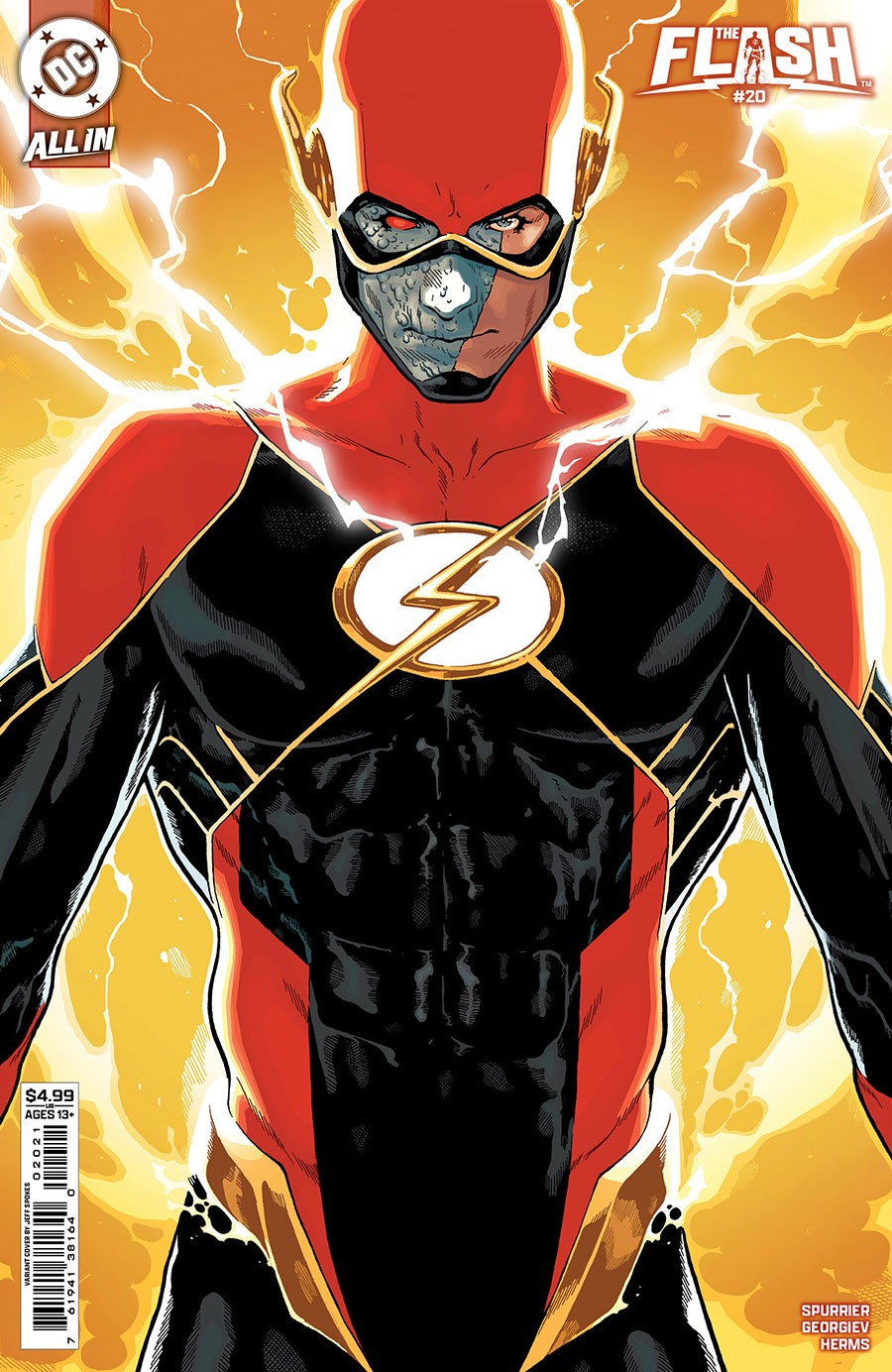 Flash Vol 6 #20 Cover B Variant Jeff Spokes Card Stock Cover (DC All In)
