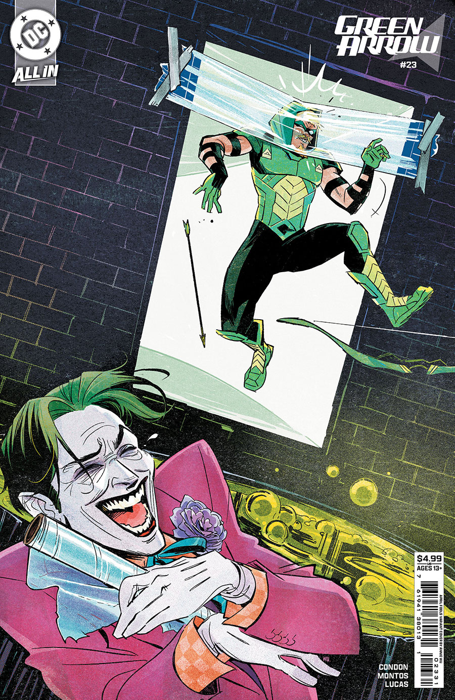 Green Arrow Vol 8 #23 Cover C Variant Annie Wu April Fools Card Stock Cover (DC All In)