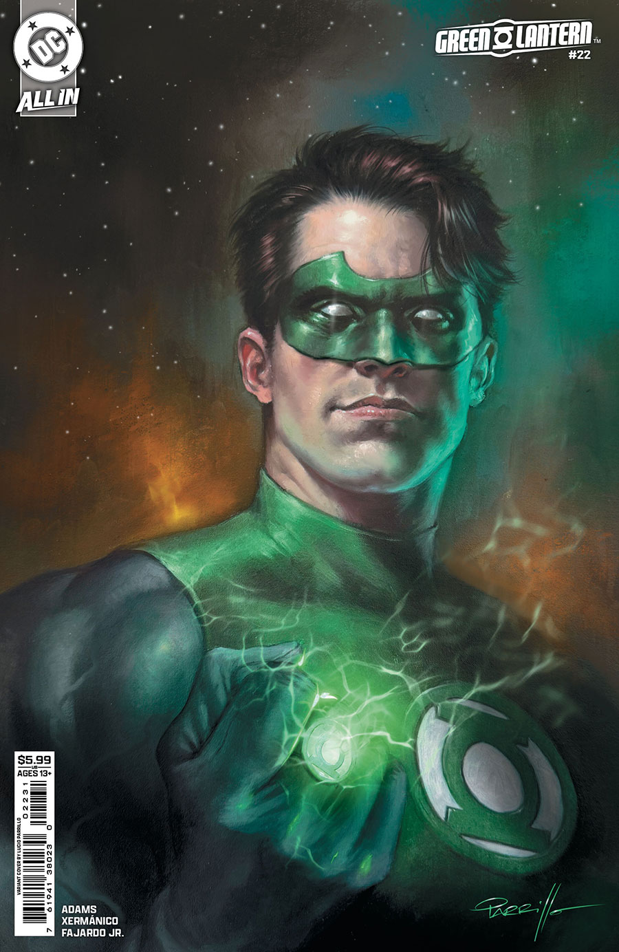 Green Lantern Vol 8 #22 Cover B Variant Lucio Parrillo Card Stock Cover (DC All In)