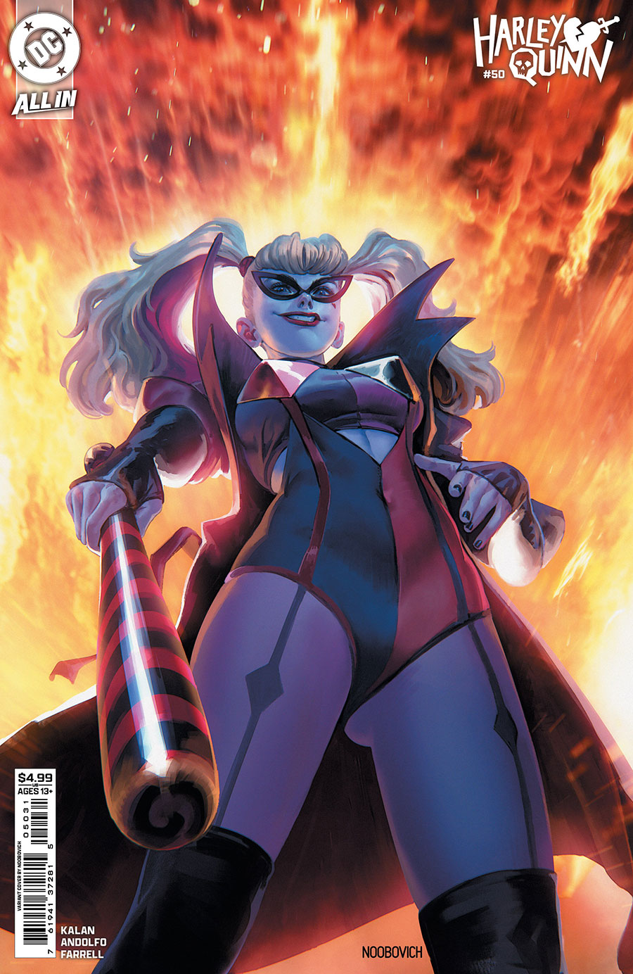 Harley Quinn Vol 4 #50 Cover C Variant Noobovich Card Stock Cover (DC All In)