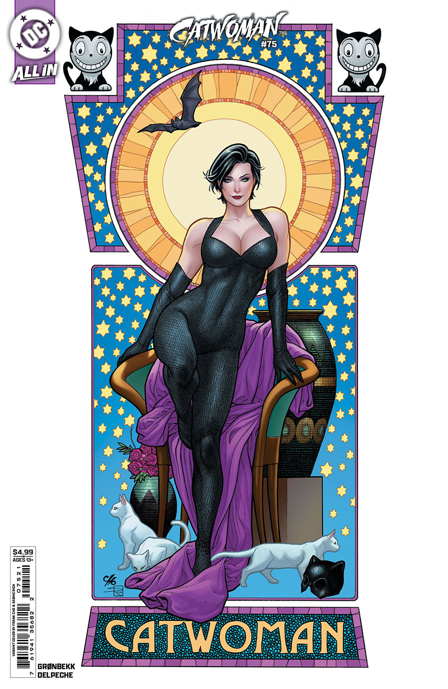 Catwoman Vol 5 #75 Cover B Variant Frank Cho Card Stock Cover (DC All In)