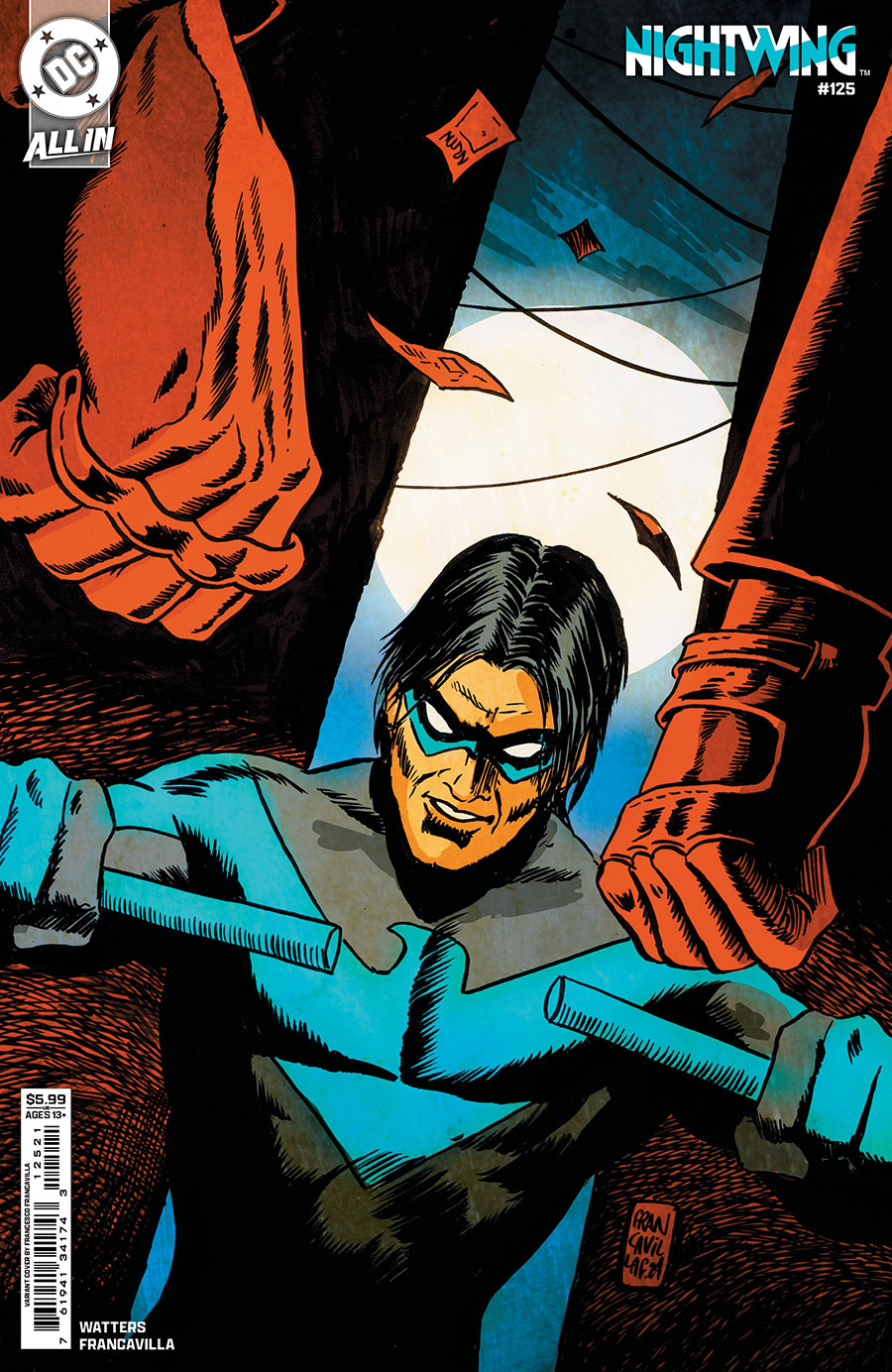 Nightwing Vol 4 #125 Cover C Variant Francesco Francavilla Card Stock Cover (DC All In)